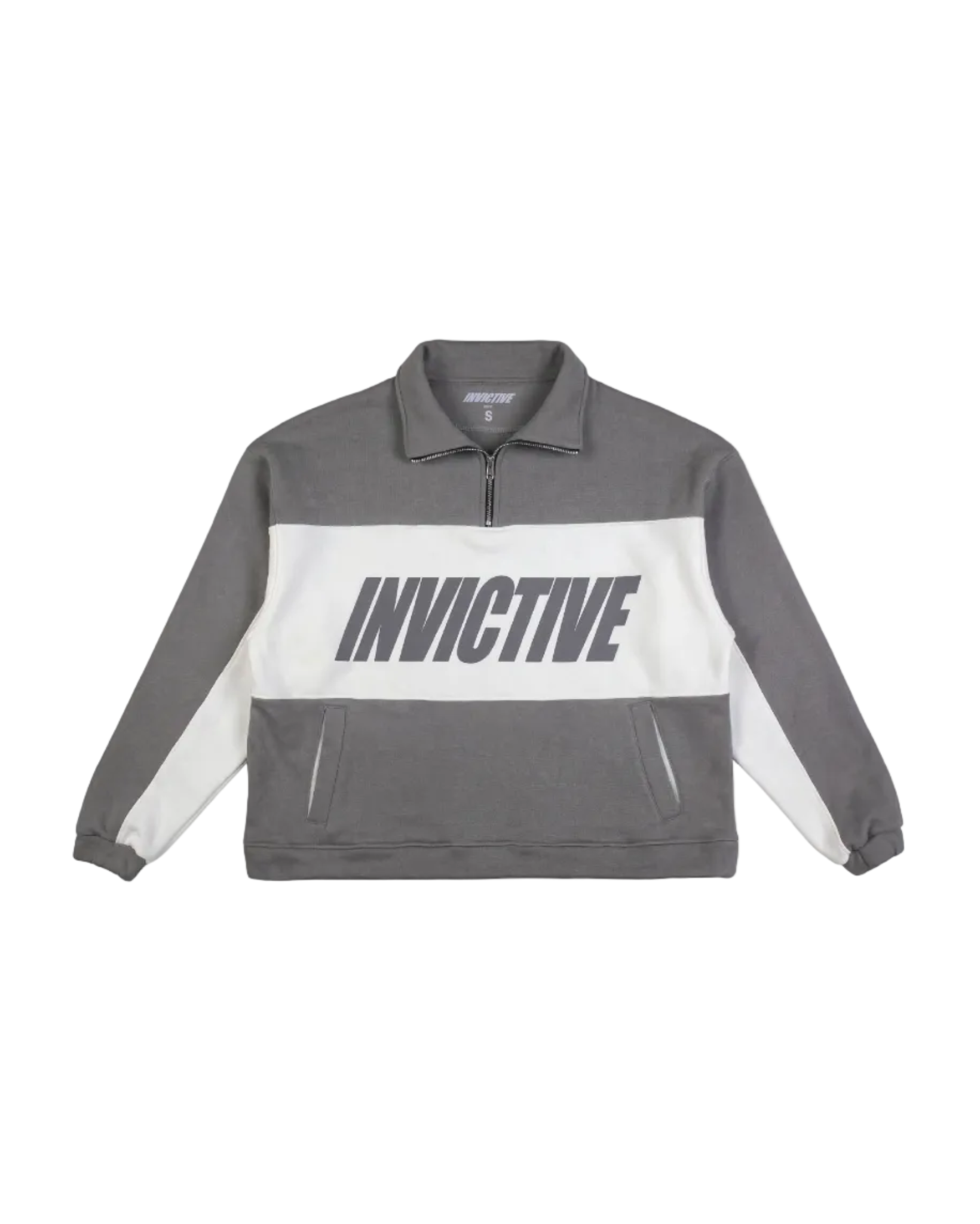 Gray Quarter Zipper – Premium Fleece Coreano